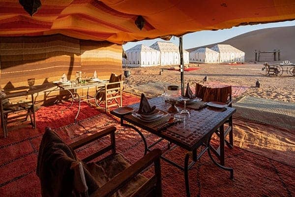 Private Camp dining tent