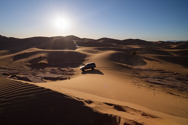4WD transport - essential in the desert