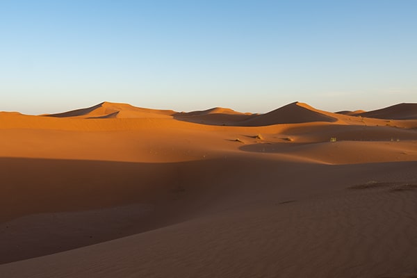 Erg Sedrar dunes from the Private Nomadic Camp
