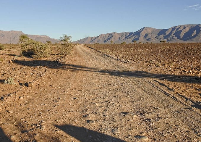 Desert track near Foum Zguid