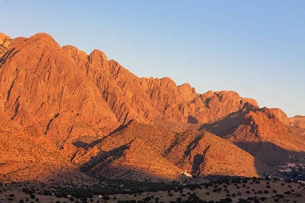 Evening light on Jbel el Kest, Tafraout