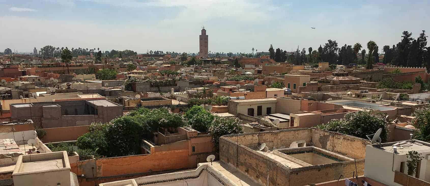 Rooftops of Marrakech medina