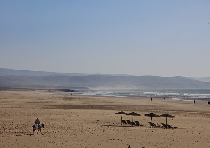 The wonderful beach at Sidi Kaouki