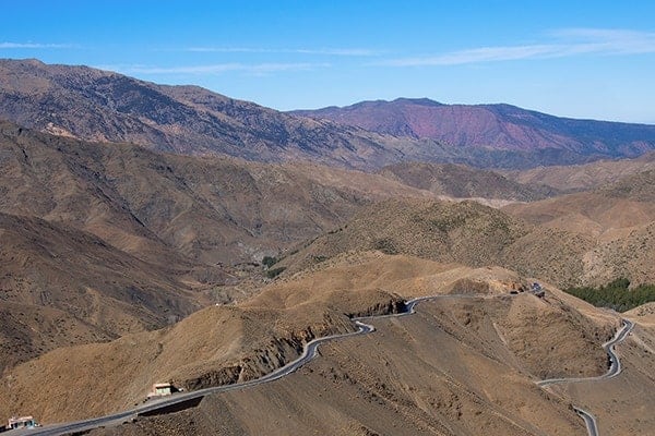 Tizi n'Tichka mountain road