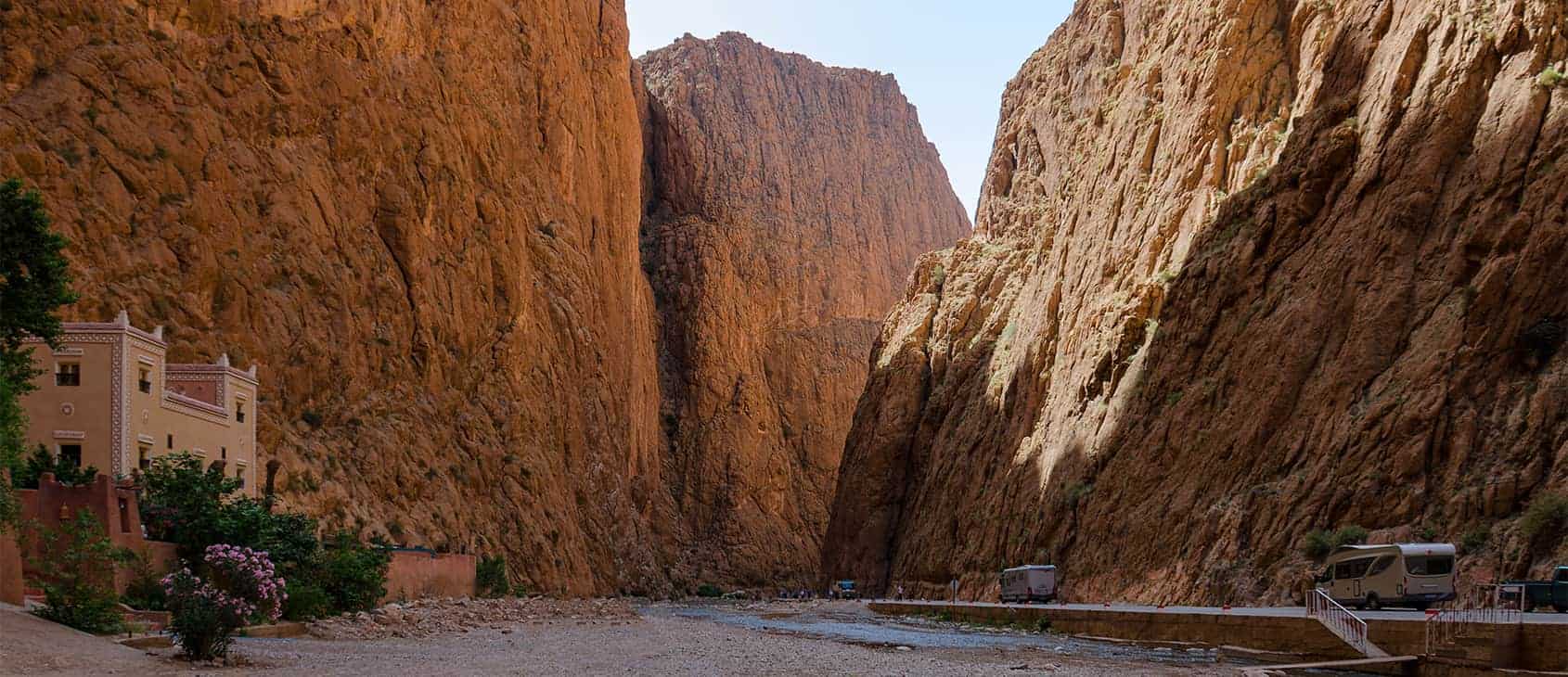 Dizzying crags of Todra Gorge